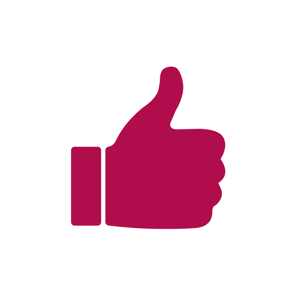 Thumbs Up Icon white background